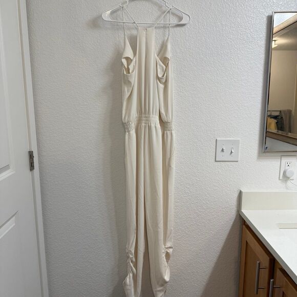 AMANDA UPRICHARD Lowell Jumpsuit in Ivory Size Small - Picture 3 of 4